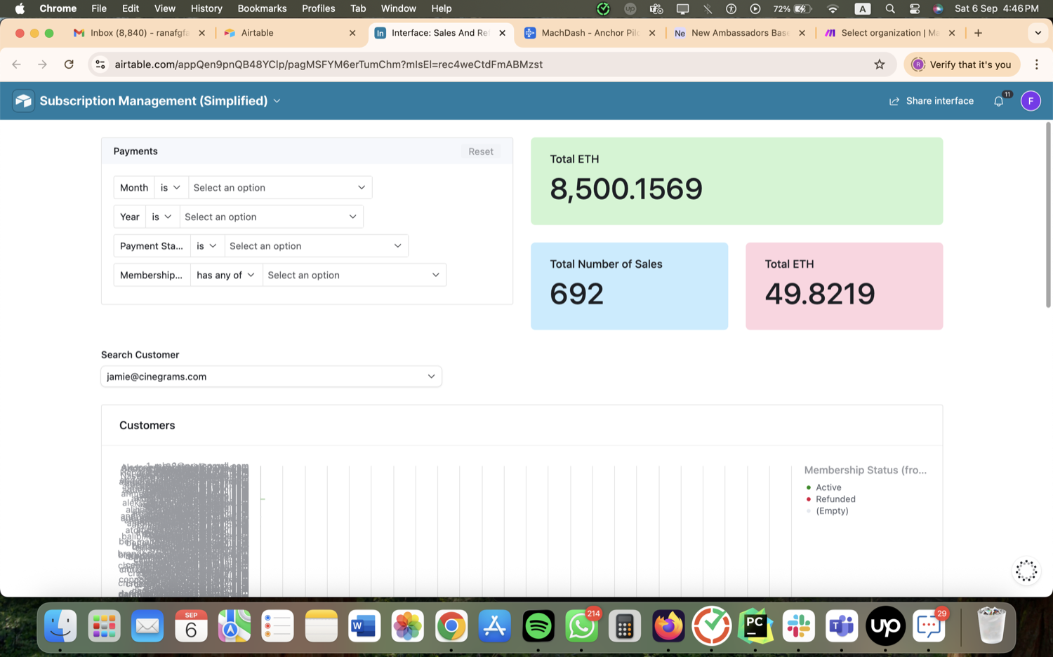 Crypto Affiliate & Subscription Ops - Airtable, Make, Zapier screenshot 5